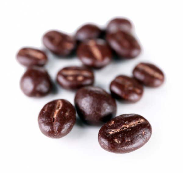 Chocolate covered coffee beans